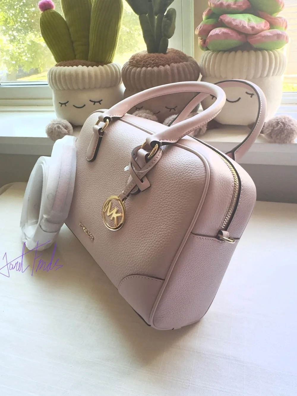 NWT 🌸 Michael Kors Thompson Pebbled Leather Satchel
